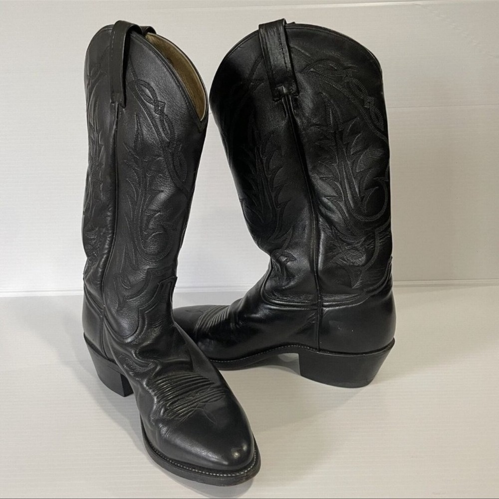 Tony Lama Black Cowboy Boots
